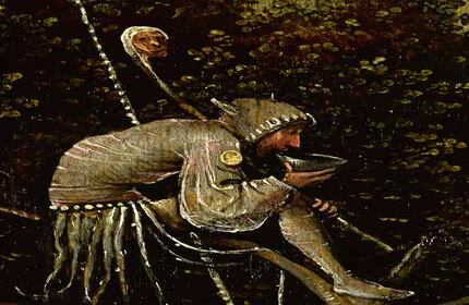 Detalle de La nave de los locos, 1503-1504.