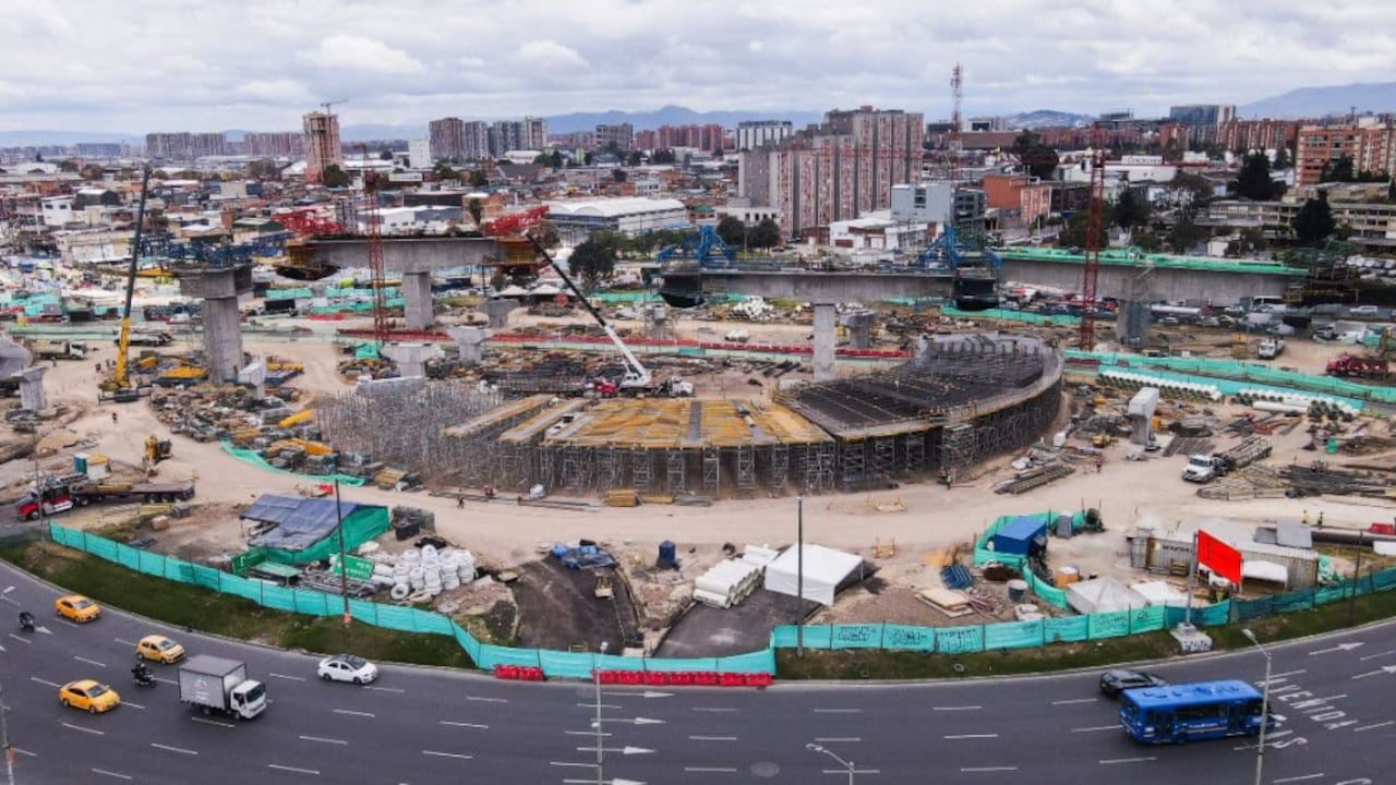 Obras del puente de la calle 13.