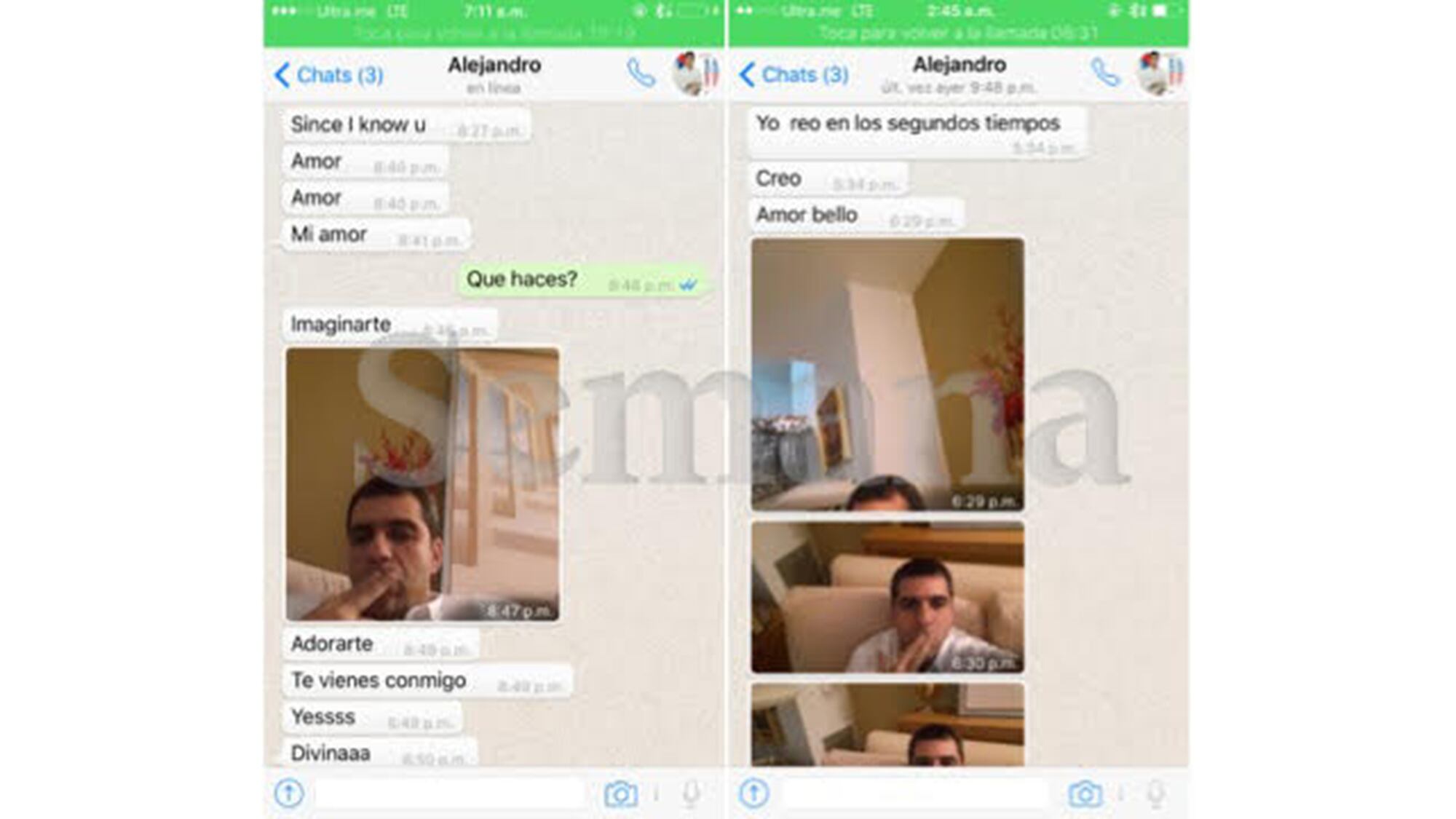 AIDA MERLANO Y ALEX CHAR CHATS Y FOTOS