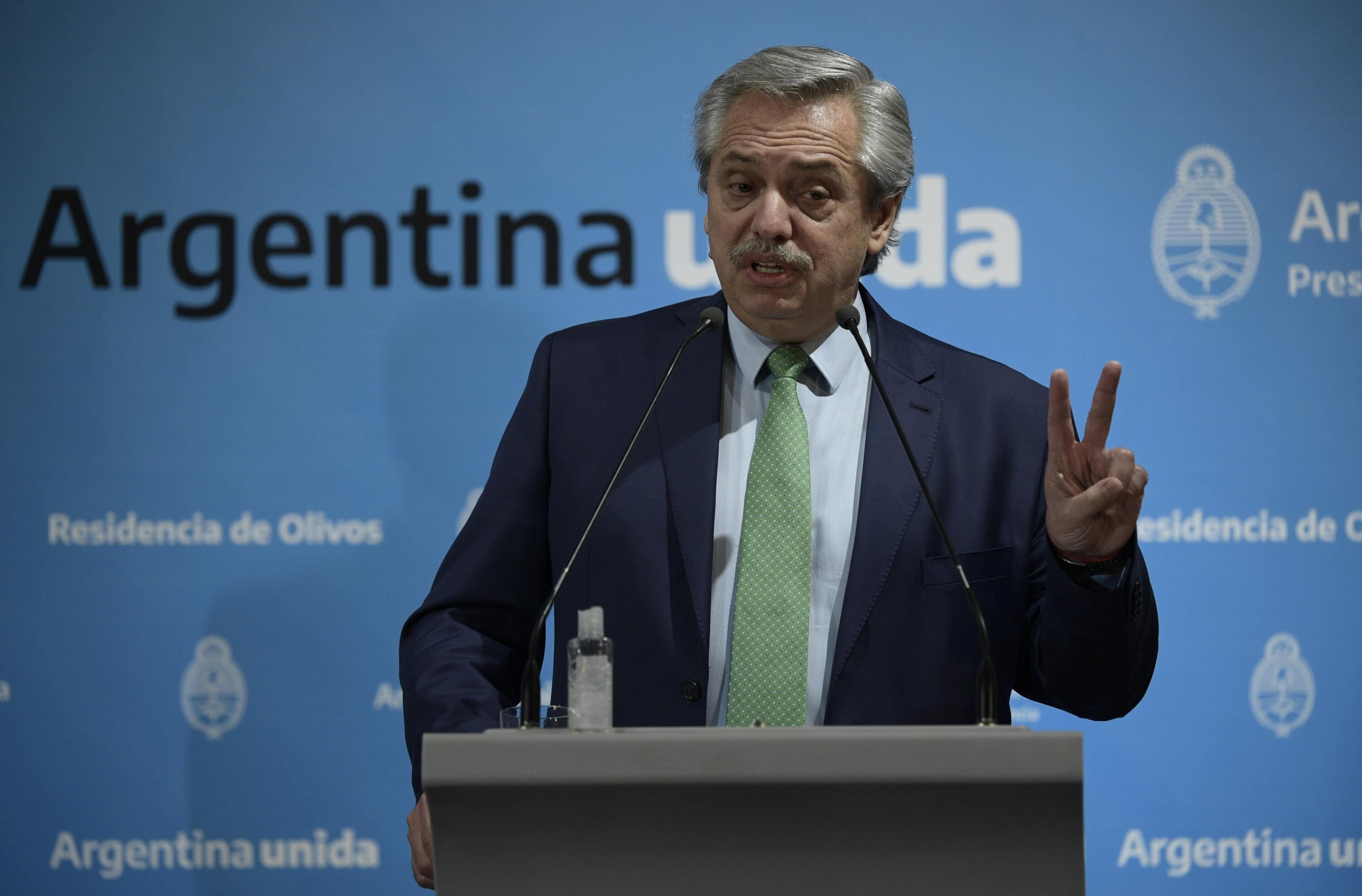 Alberto Fernández, expresidente de Argentina.