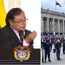 Presidente Gustavo Petro y guardia indígena