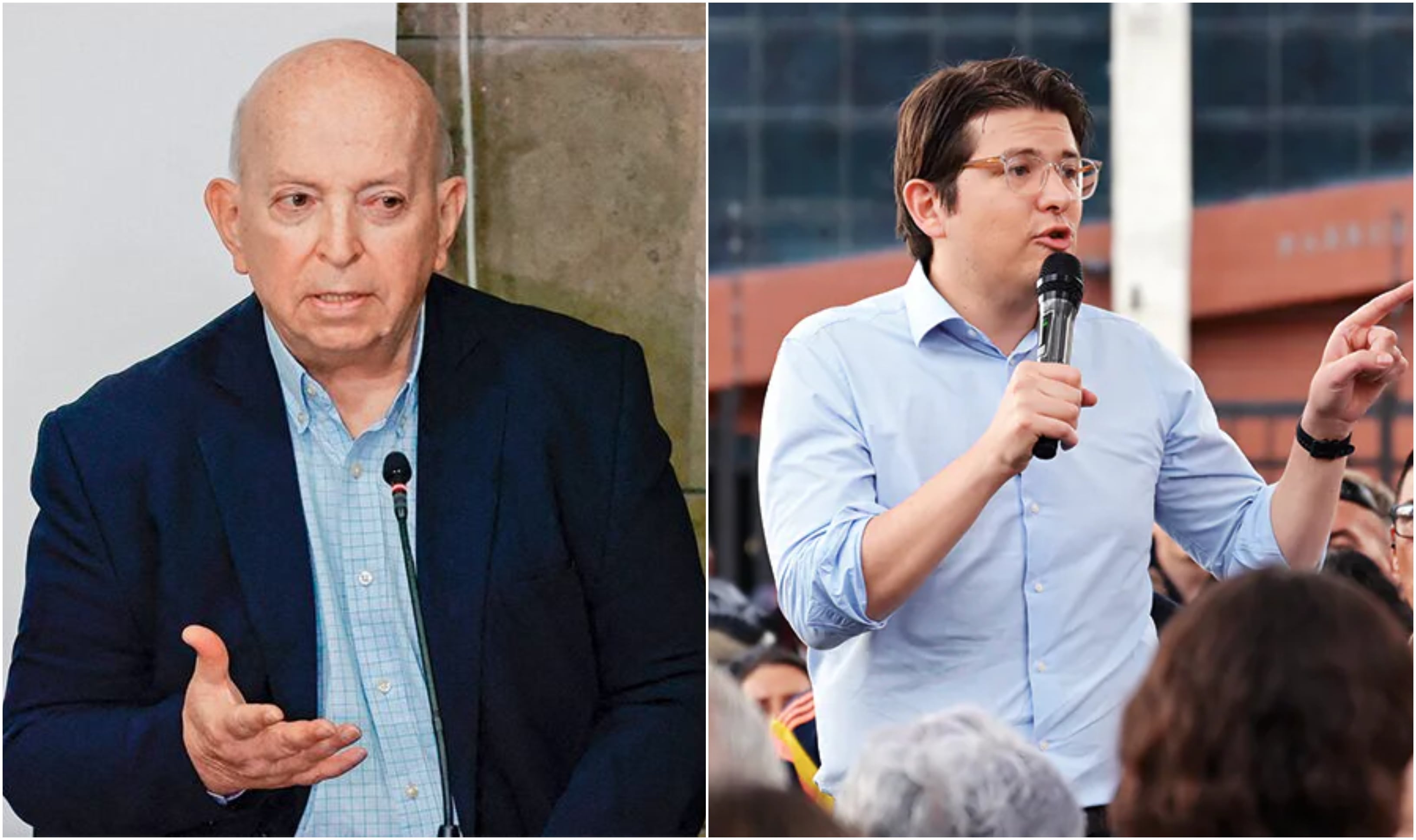 Comisionado de Paz Otty Patiño y Miguel Uribe Turbay