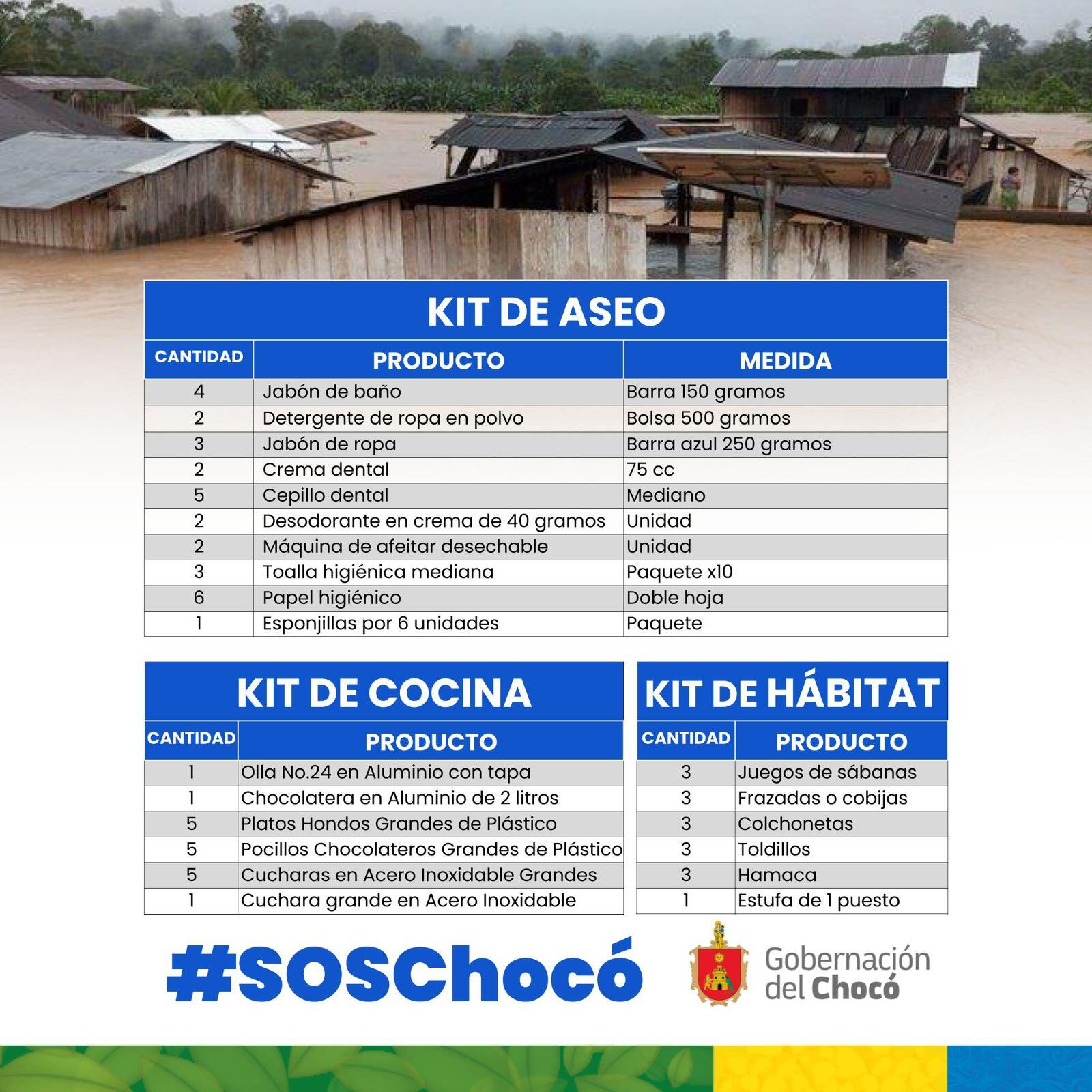 Desde la Gobernación de Chocó hicieron un llamado urgente para brindar ayuda humanitaria a la población.