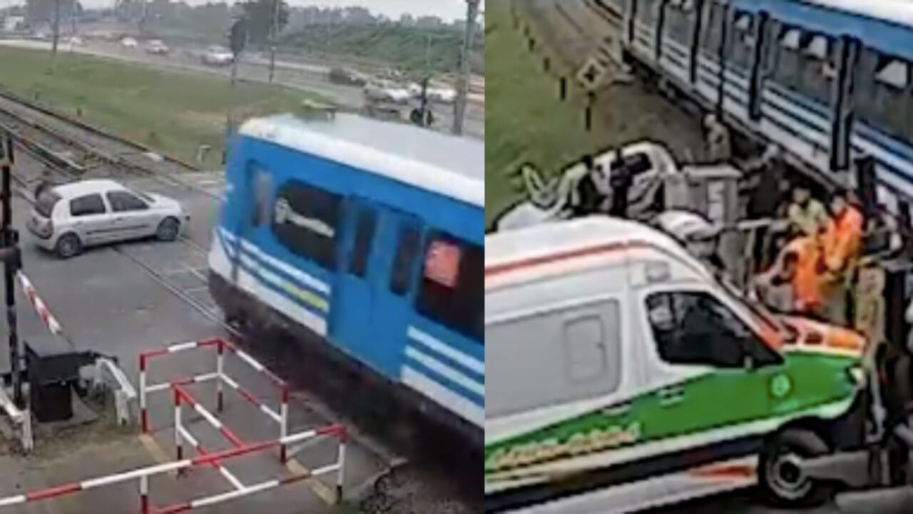 Como podían, algunas personas empezaron a sacar a los heridos del automotor.