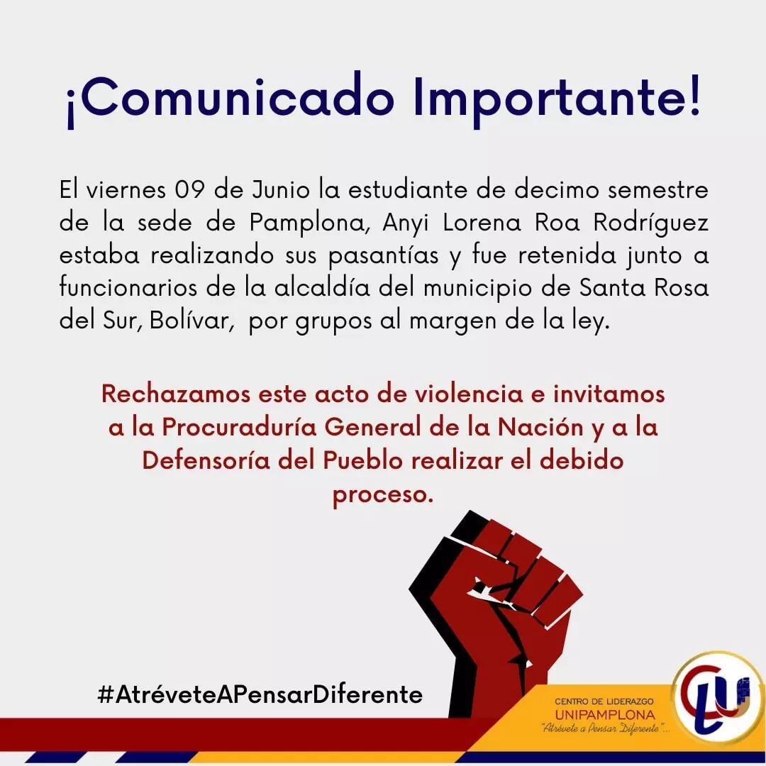 Piden la libertad de las cinco personas secuestradas.