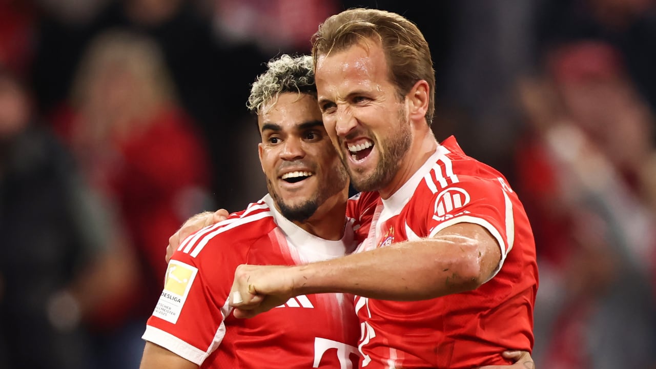 Luis Díaz y Harry Kane, figuras con Bayern Múnich