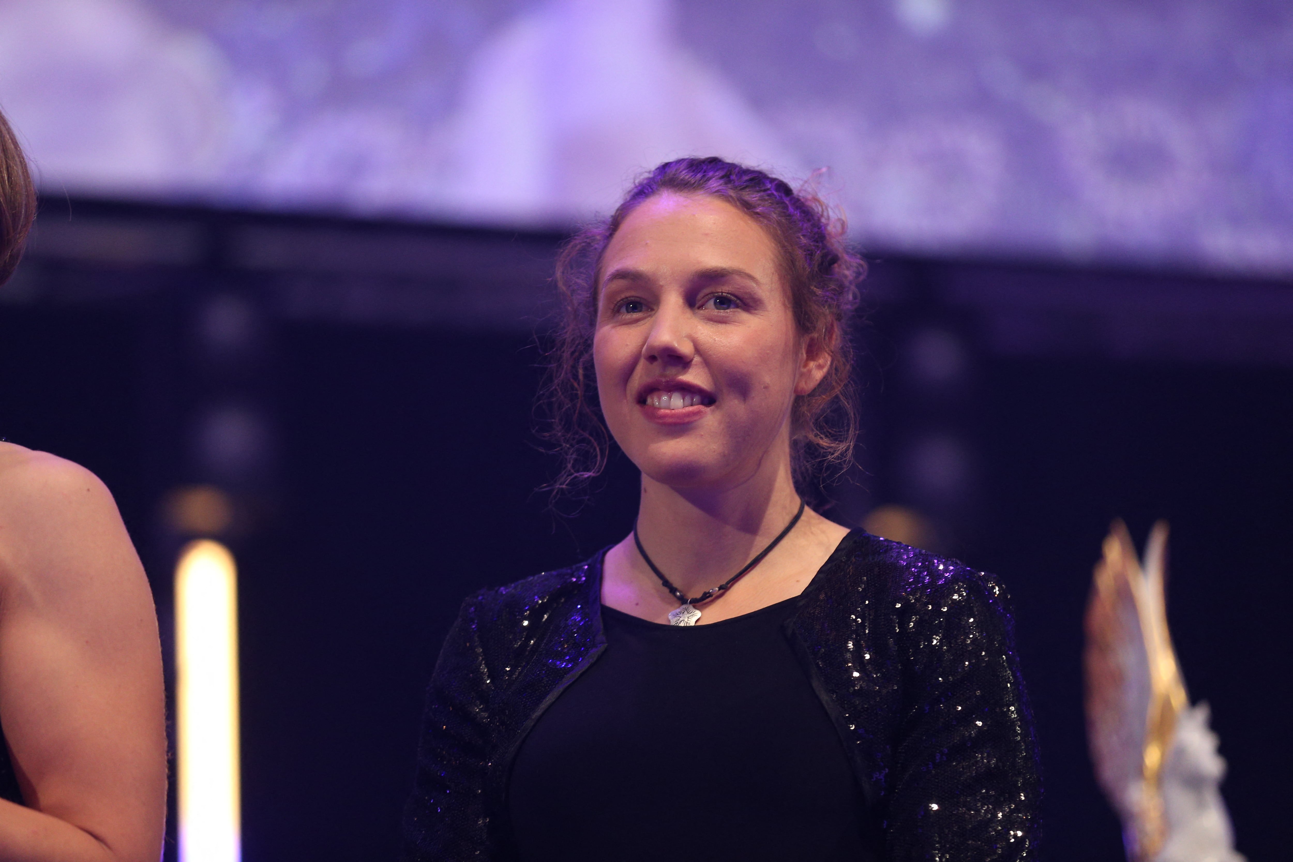 Laura Dahlmeier durante el German Sports Media Ball (38º Sportpresseball) en la Alte Oper el 9 de noviembre de 2019 en Frankfurt am Main, Alemania. (Foto de Getty Images/Getty Images) (Foto de GETTY IMAGES / GETTY IMAGES EUROPE / Getty Images vía AFP)