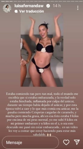 Cambio físico de Luisa Fernanda W
