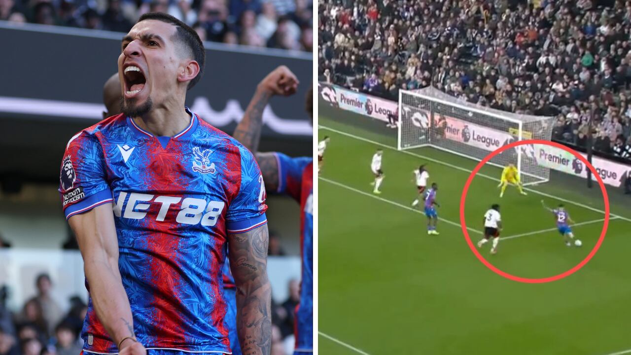 Golazo de Daniel Muñoz, con Crystal Palace, ante Fulham. Tendencia en la Premier League de Inglaterra.