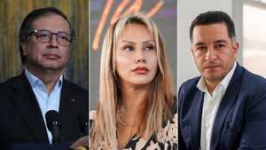 Gustavo Petro, Sandra Ortiz y Andrés Idárraga