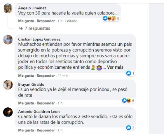 Mensajes de los colombianos a juez peruano