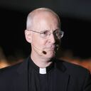US priest Father James Martin speaking at the world meeting of families in Dublin, on how the Catholic Church can welcome members of the LGBT community. (Photo by Niall Carson/PA Images via Getty Images)