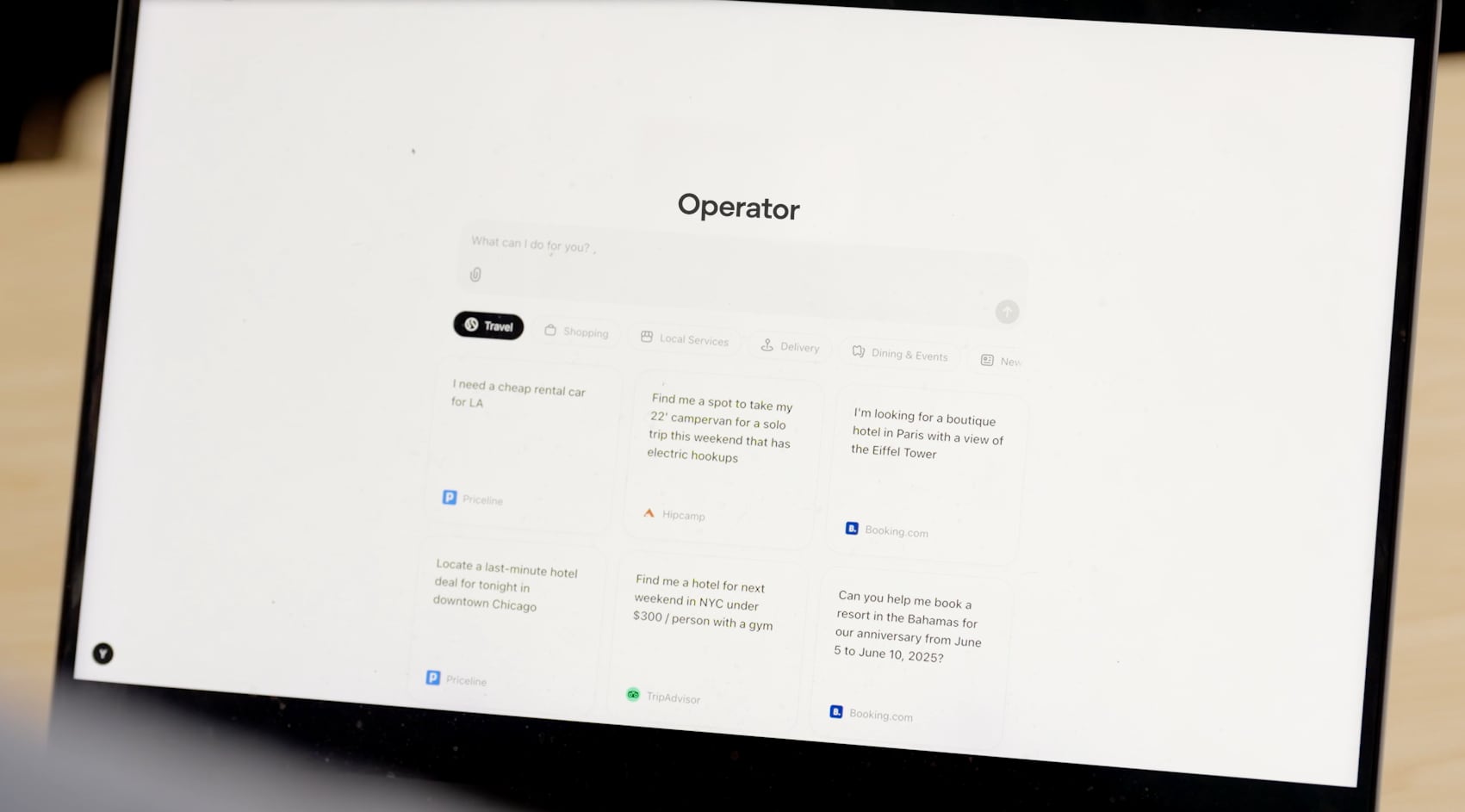 Operator es el nuevo asistente lanzado por OpenAI