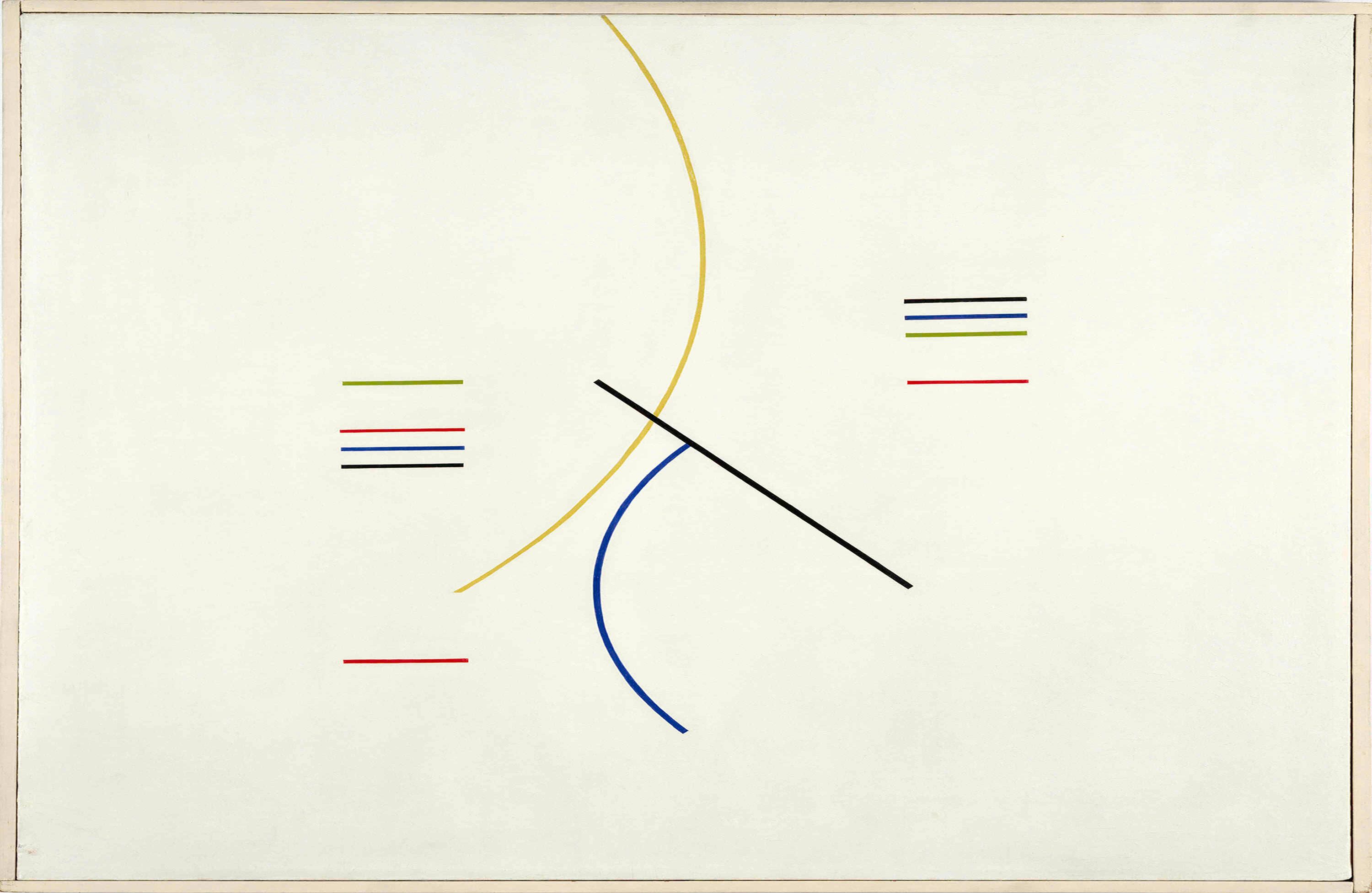 1. Alfredo Hlito (Argentine, 1923–1993). Curves and Straight Series. 1948. Oil on canvas.