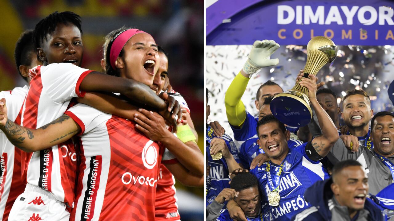 Santa Fe y Millonarios salieron campeones este semestre