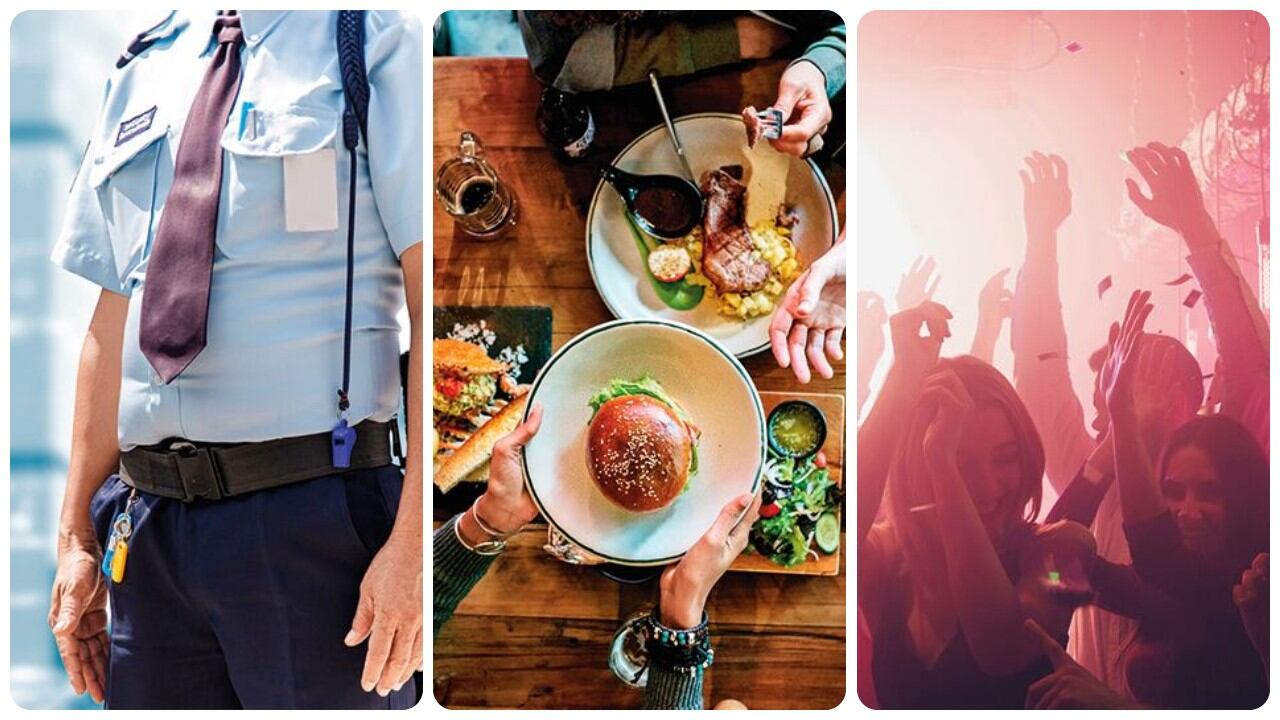 En el sector de vigilancia hay 18.000 empleos en riesgo y en el de bares y restaurantes 23.000  debido a los cambios que implica la reforma laboral.