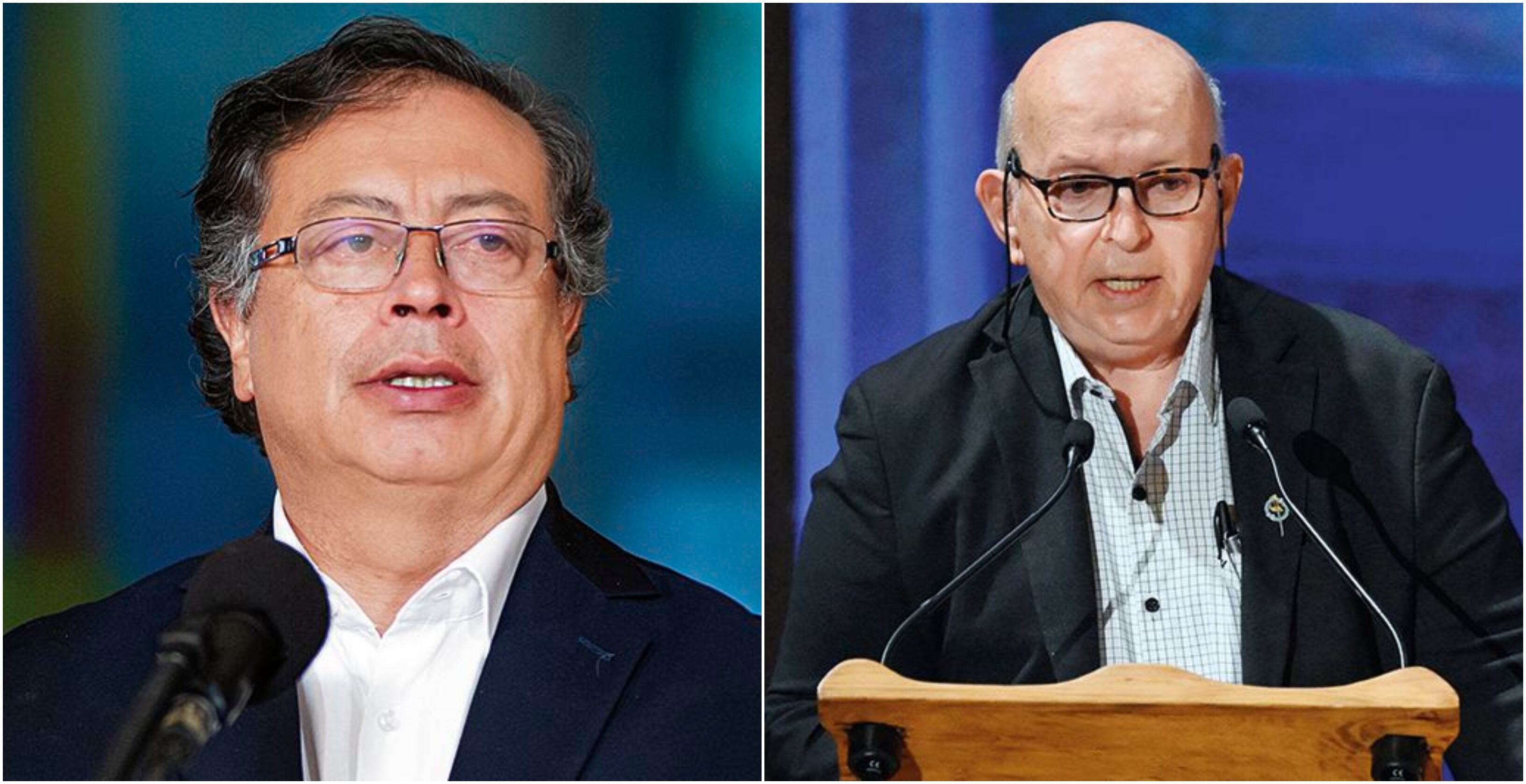 Presidente Gustavo Petro y Otty Patiño