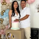 María Camila Potosí y su pareja, el papá de la bebé que no aparece.