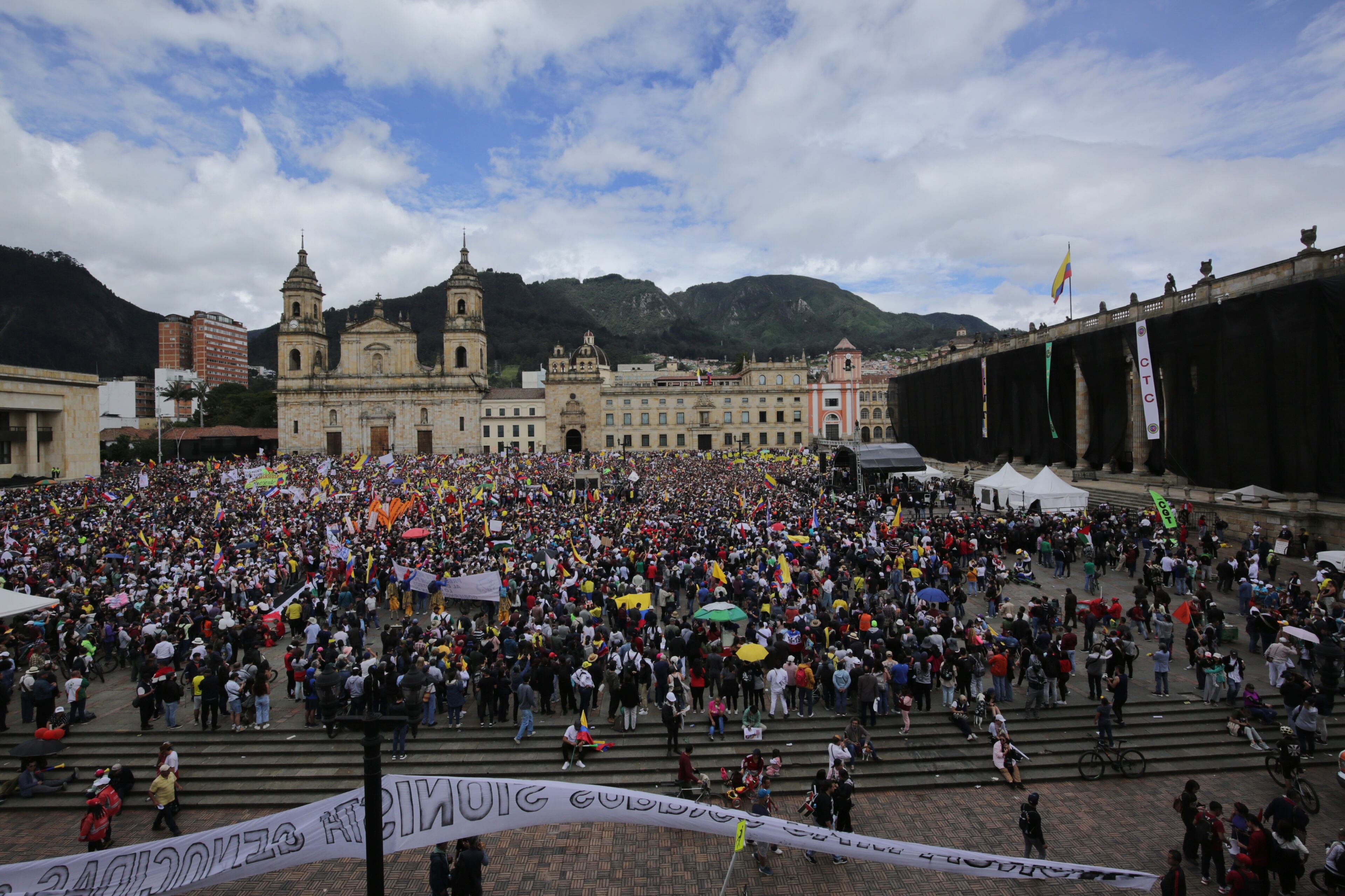 Plaza de Bolívar en el discurso del Presidente Gustavo Petro