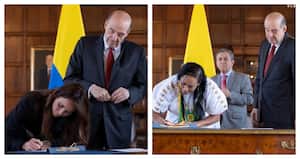 Posesión de embajadoras de Noruega y Bolivia.