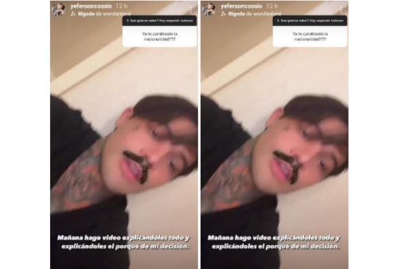 Yéferson Cossio cambió de nacionalidad