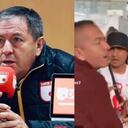 Eduardo Méndez perdió los cabales en una pequeña gresca con los hinchas de Santa Fe.