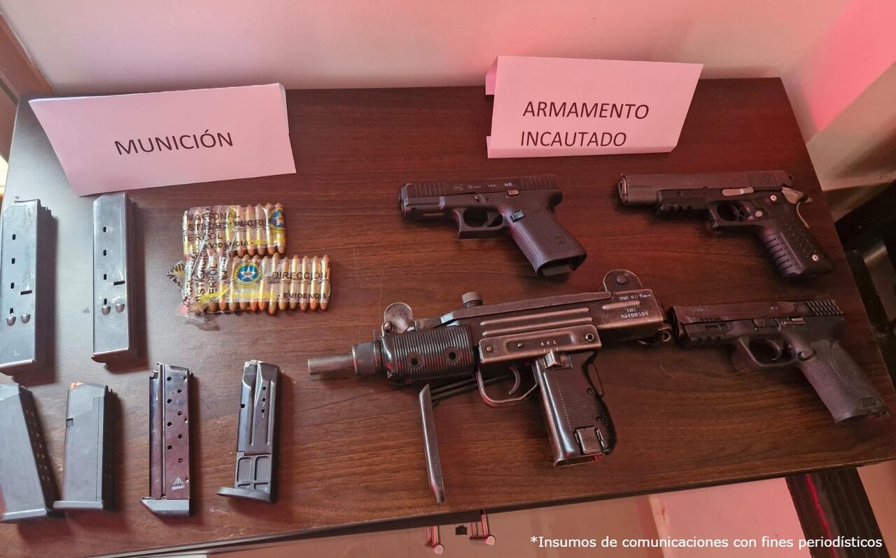 Armas incautadas