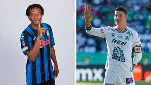 Cuadrado con Atalanta y James con León.