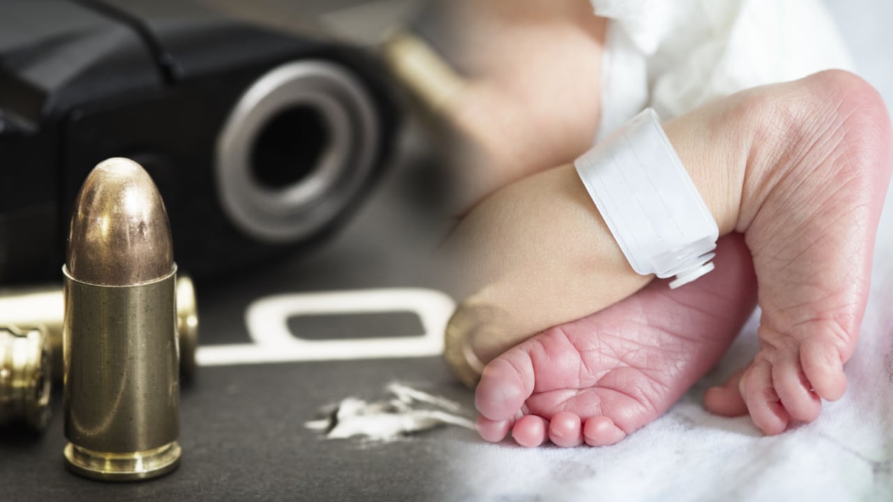 Pese al asesinato dela mujer, los médicos lograron extraer y poner a salvo al bebé prematuro.