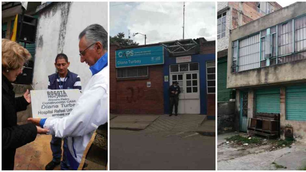En la foto de la izquierda aparece la señora Nidia Quintero junto al entonces secretario de Salud, Guillermo Alfonso Jaramillo.