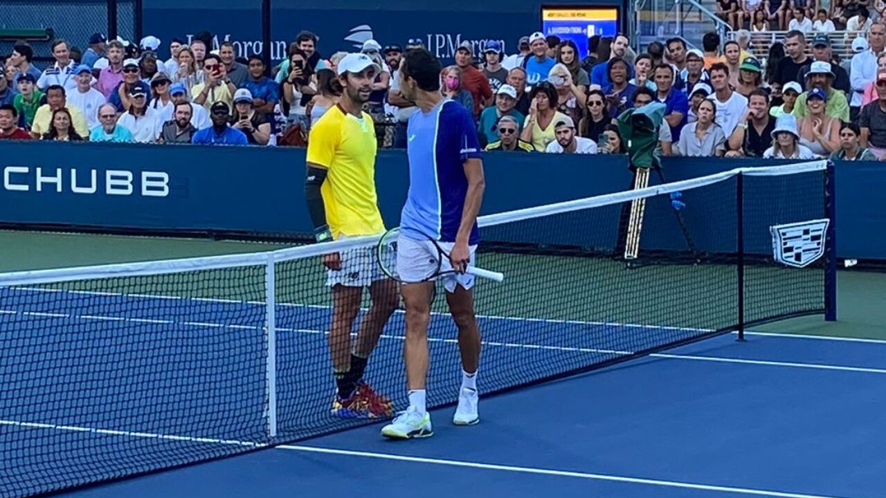 Daniel Galán tuvo una pequeña discusión en el partido de segunda ronda ante el australiano Jordan Thompson