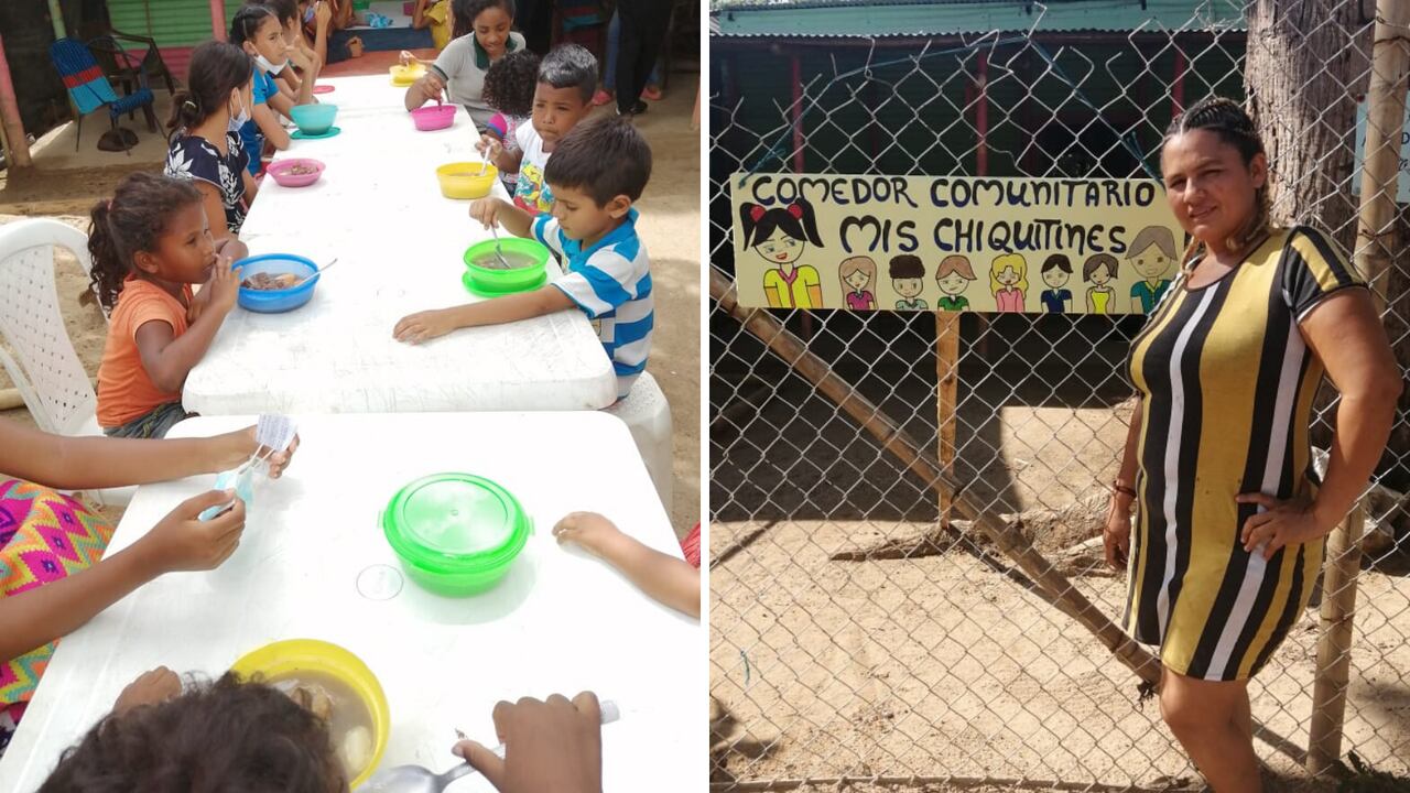 Cecilia Ráquira regresó a Colombia después de vivir por más de 11 años en Venezuela. En su barrio, uno de los más vulnerables de la capital araucana, decidió hacer una olla comunitaria para alimentar a sus vecinos durante la pandemia.