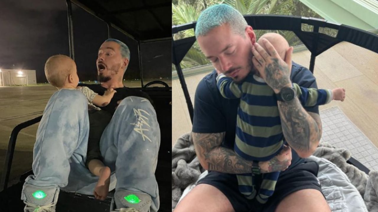 J Balvin mostró 'sin querer queriendo' el rostro de su hijo Rio