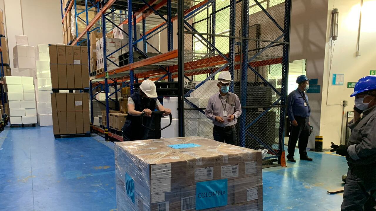 Colombia recibió su primer lote de vacunas anticovid de 2022.