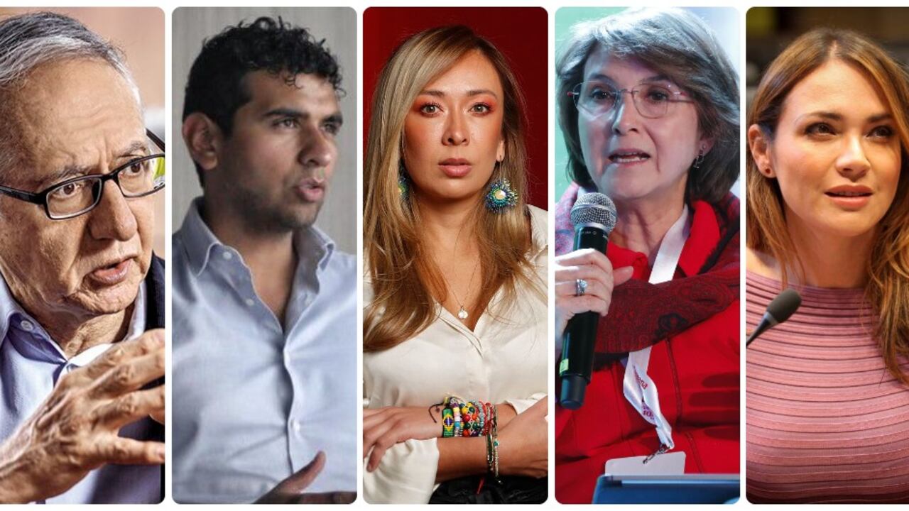 Guillermo Alfonso Jaramillo, David Racero, Katherine Miranda, Julia Miranda y Carolina Arbeláez.