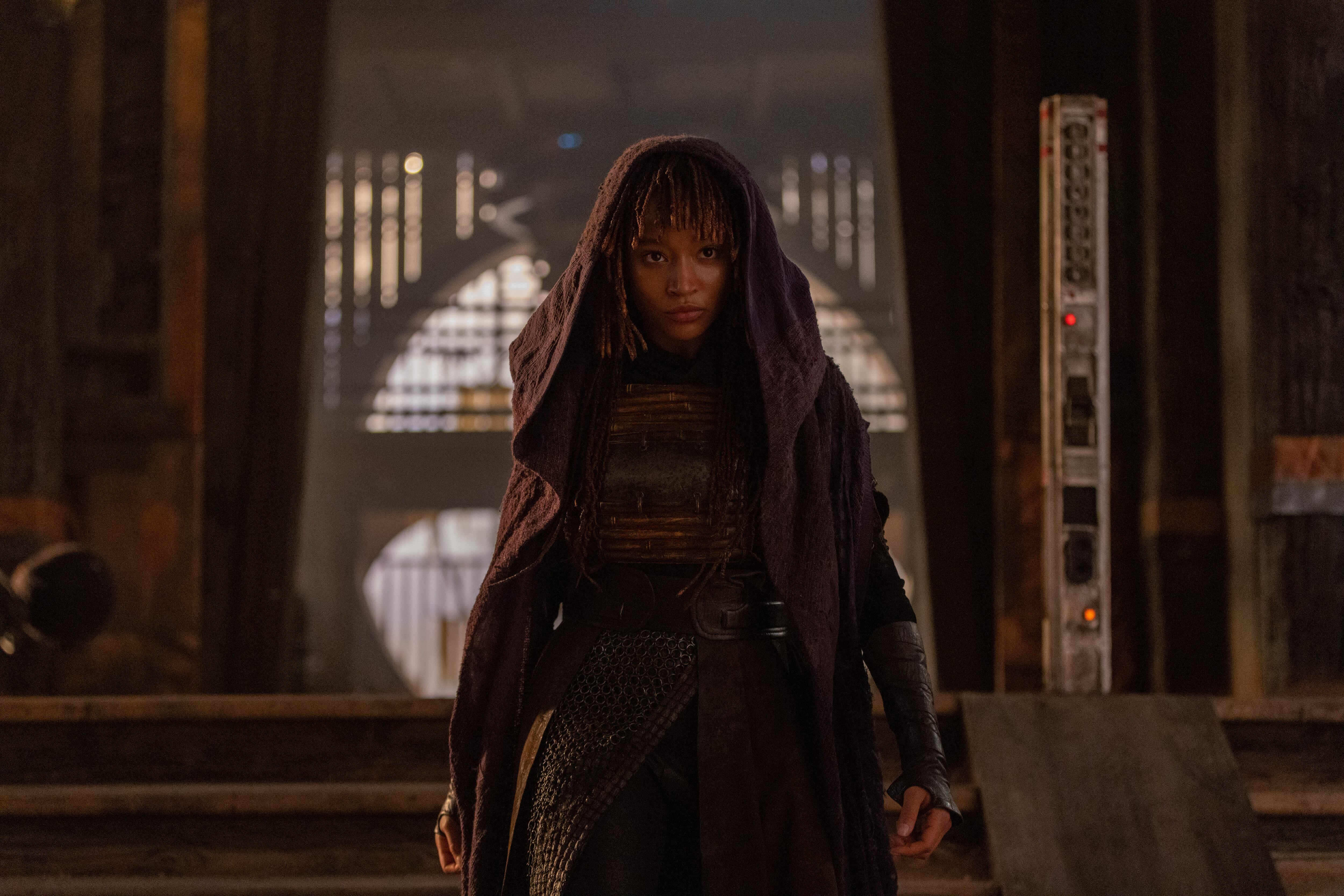 Mae (Amandla Stenberg) in Lucasfilm's THE ACOLYTE, exclusively on Disney+. ©2024 Lucasfilm Ltd. & TM. All Rights Reserved.