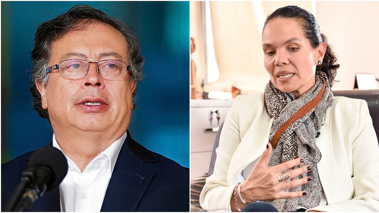 Presidente Gustavo Petro y la ministra del Deporte Astrid Rodríguez