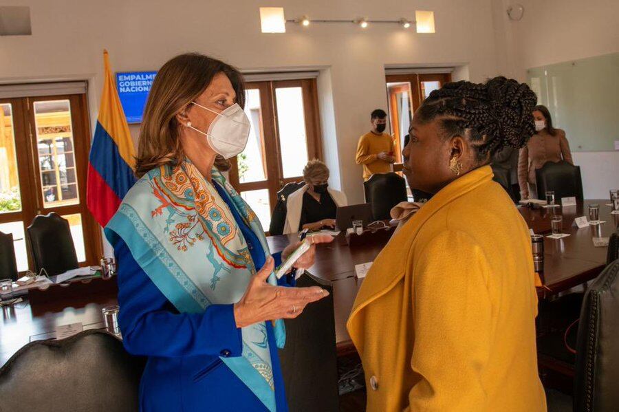 Marta Lucía Ramírez y Francia Márquez