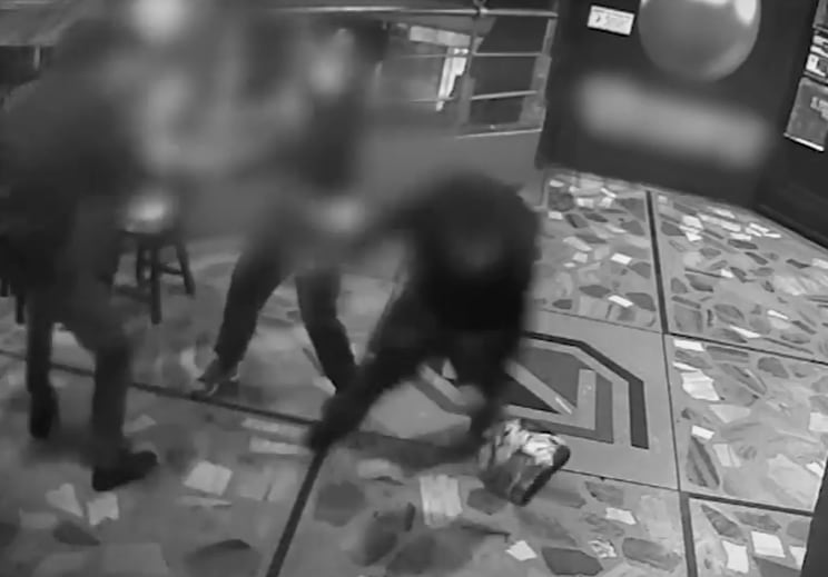 El día del atracó en el que mataron a una persona.