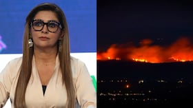 Gobernadora del Tolima, Adriana Matiz, y los incendios en el departamento.