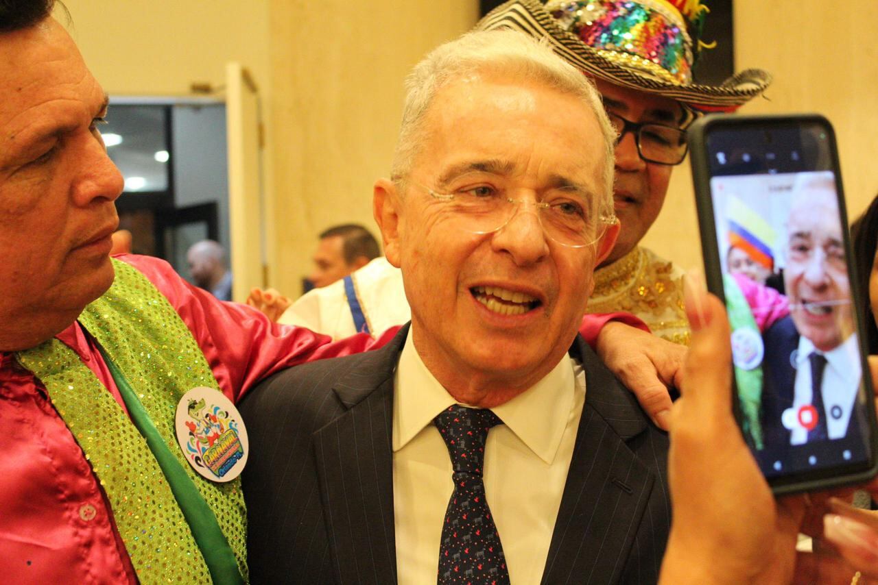 El expresidente Álvaro Uribe en Miami.