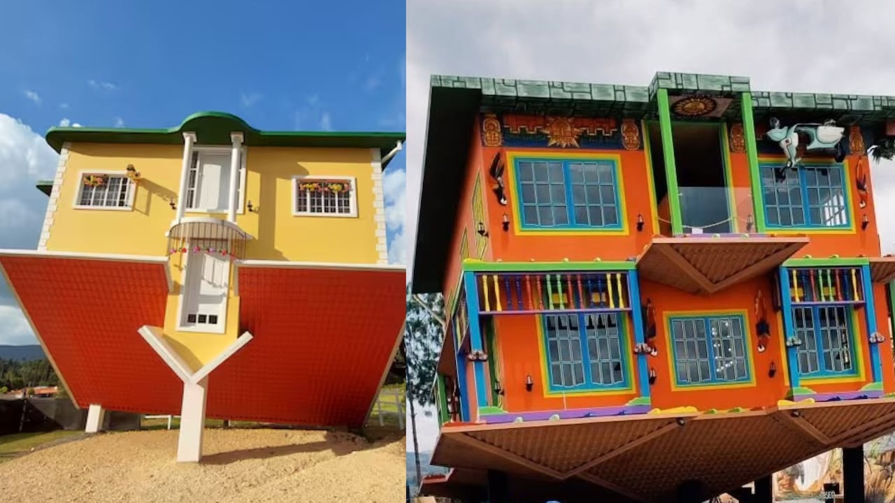 Casa al revés en Guatavita y Ráquira