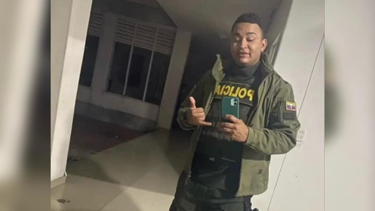 Patrullero Diego López Domínguez, asesinado en el Cauca.