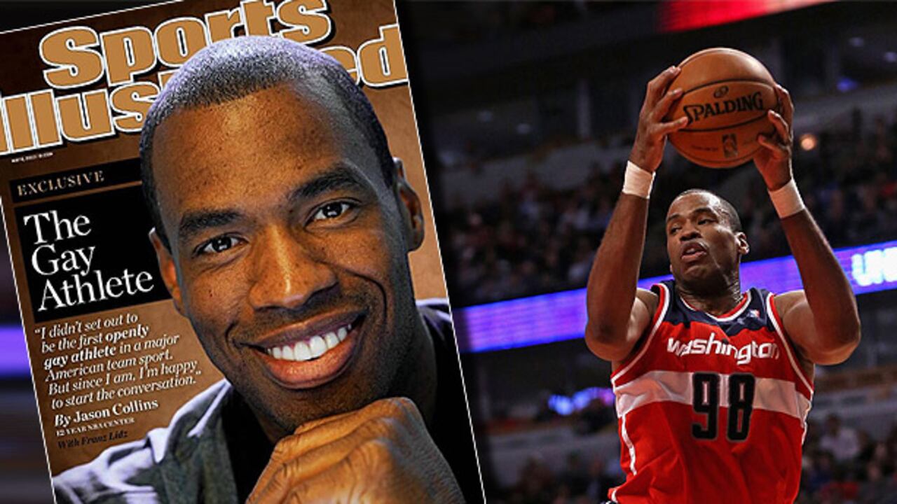 Jason Collins en la nueva edición de Sports Illustrated.