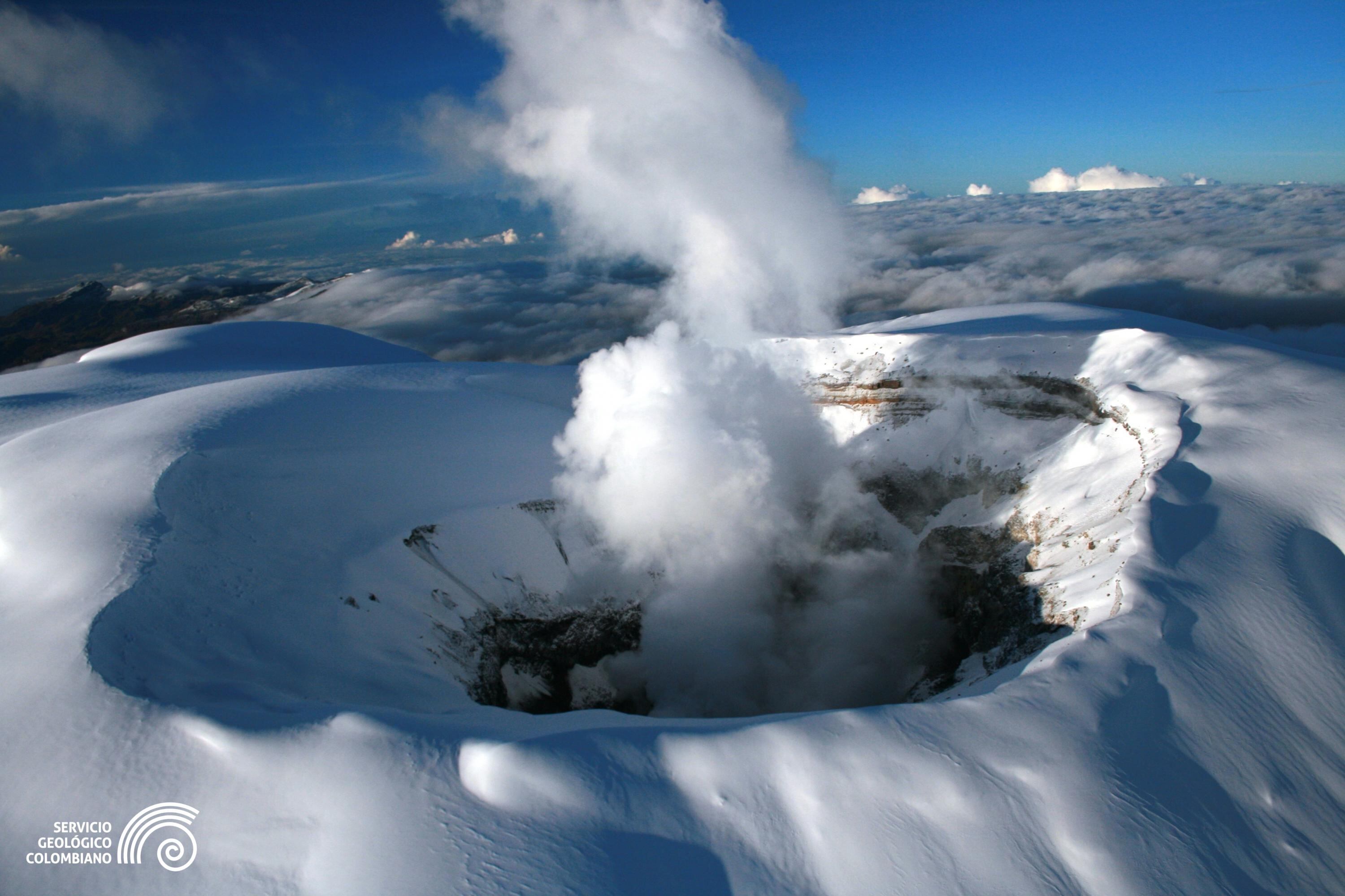 Volcán Nevado del Ruiz.