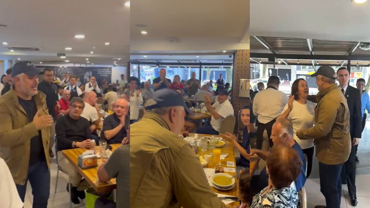 En medio de aplausos y abrazos, así fue recibido Iván Duque en popular restaurante de Medellín