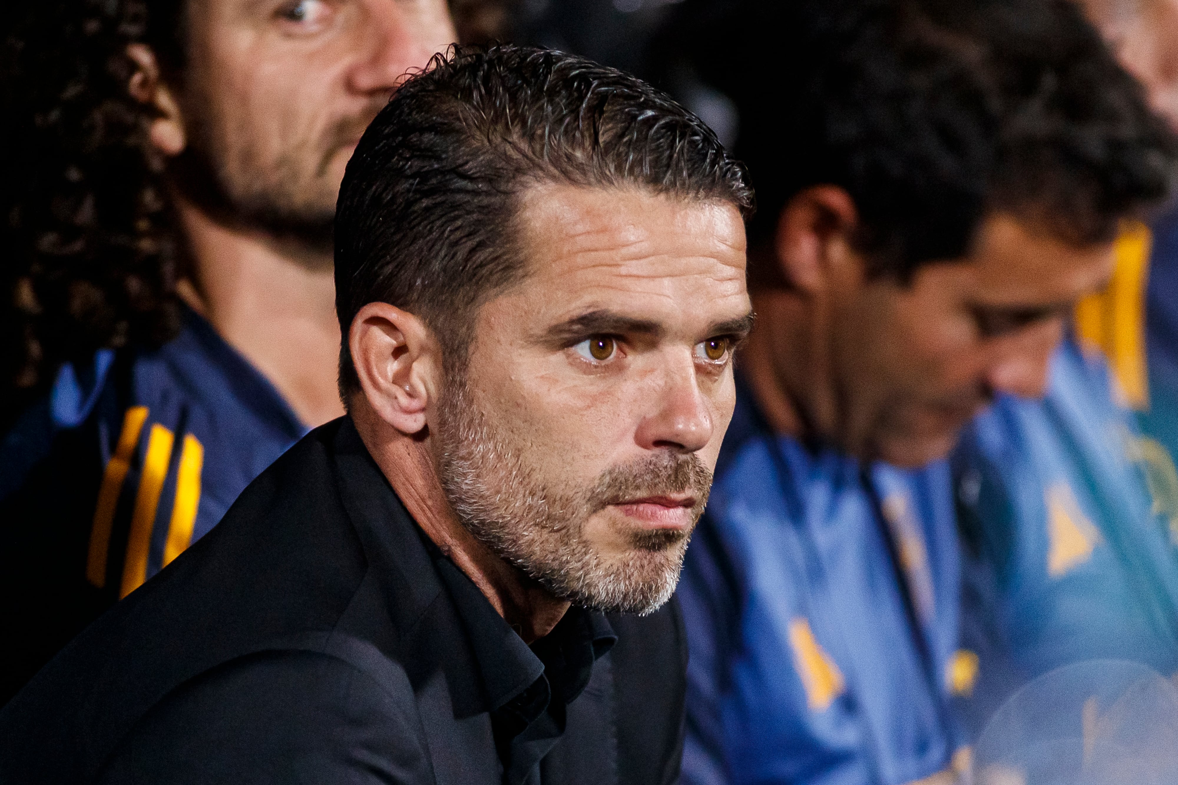 LIMA, PERU - FEBRUARY 18: Head Coach Fernando Gago of Boca Juniors looks on prior to the Copa CONMEBOL Libertadores match between Alianza Lima and Boca Juniors at Estadio Alejandro Villanueva on February 18, 2025 in Lima, Peru. (Photo by Martín Fonseca/Eurasia Sport Images/Getty Images)