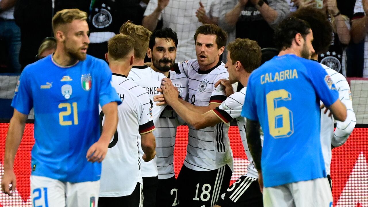 Alemania vs. Italia - Liga de las Naciones, donde los teutones derrotaron a los azzurri.