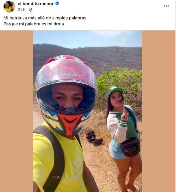 Publicación de alias Bendito Menor.