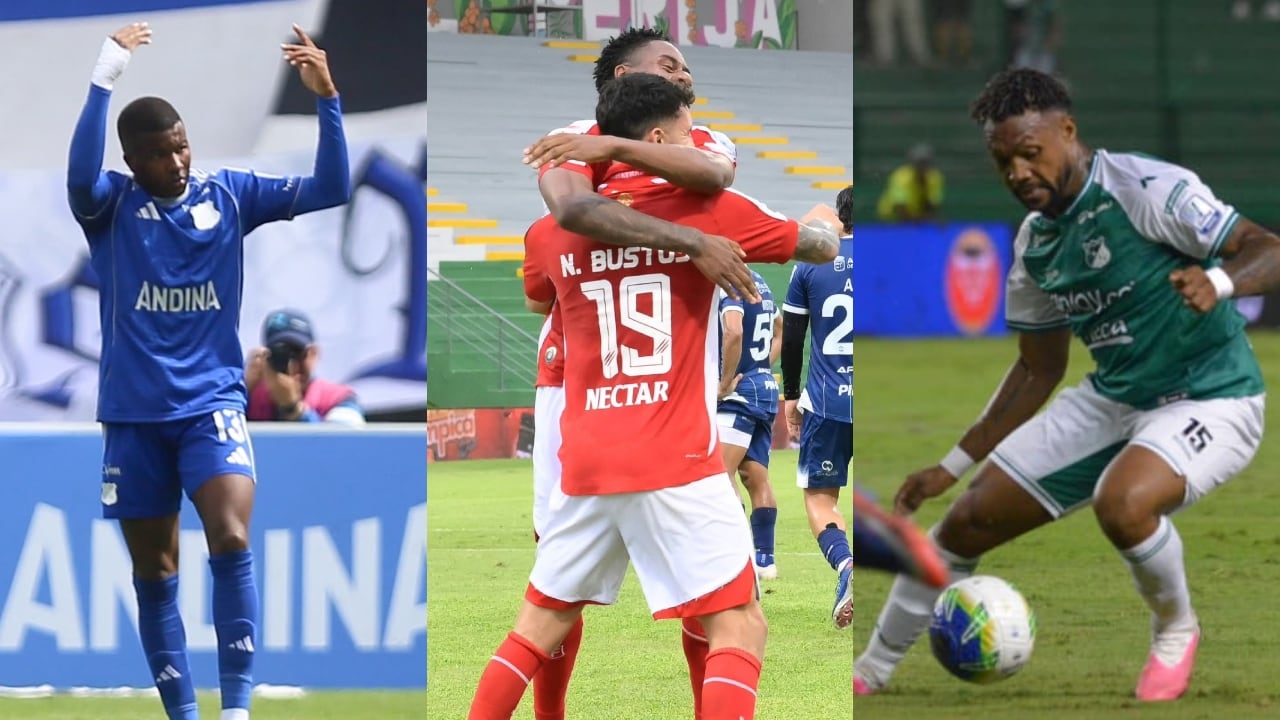 Jugadores de Millonarios, Santa Fe y Deportivo Cali.
